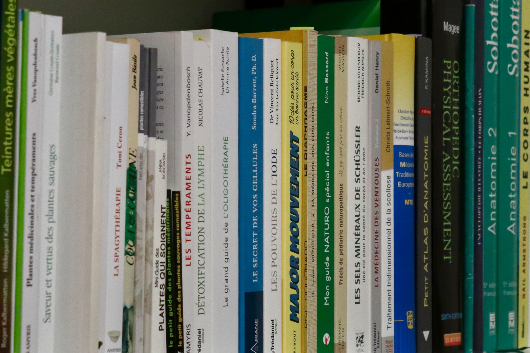 Bibliothèque de référence du cabinet Althéa Santé